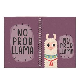 Paytak Moda PYTKDT0262 A5 Lama No Problama Tasarım Çizgisiz Spiralli Defter