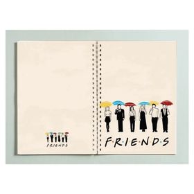 Paytak Moda Pytkdt0270 Friends Dizi Tasarım Spiralli A5 96 Yaprak Çizgisiz Defter