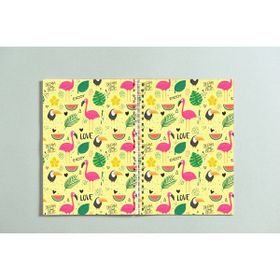 Paytak Moda PYTKDT087 Flamingo A5 96 Yaprak Çizgisiz Tasarım Spiralli Defter