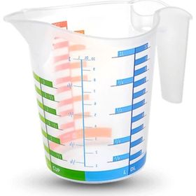 Pazarız 1000 ml Plastik Dereceli Renkli Ölçü Kabı