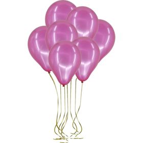Pazarız 100lü Lateks Metalik Fuşya Balon