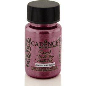 Pazarız 157 Vişne 50 ml Cadence Dora Simli Metalik Boya