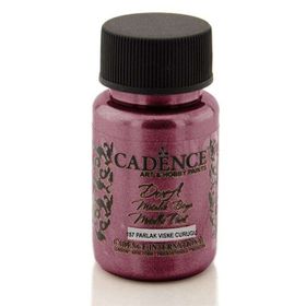 Pazarız 157 Vişne 50 ml Cadence Dora Simli Metalik Boya