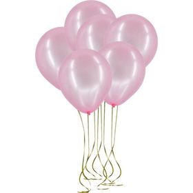Pazarız 25li Lateks Metalik Pembe Balon