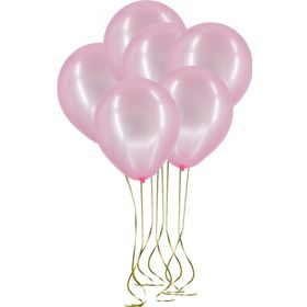 Pazarız 25li Lateks Metalik Pembe Balon