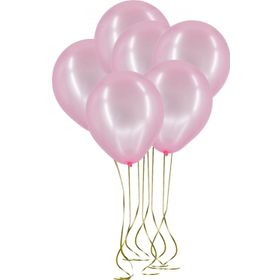 Pazarız 25li Lateks Metalik Pembe Balon
