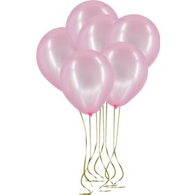 Pazarız 25li Lateks Metalik Pembe Balon
