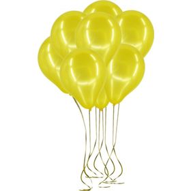 Pazarız 25li Lateks Metalik Sarı Balon