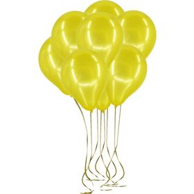 Pazarız 25li Lateks Metalik Sarı Balon