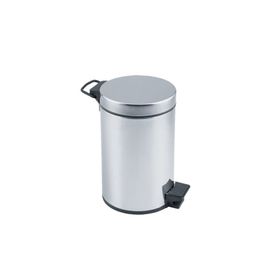 Pazarız 5 lt Pedallı Krom Çöp Kovası