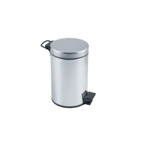 Pazarız 5 lt Pedallı Krom Çöp Kovası