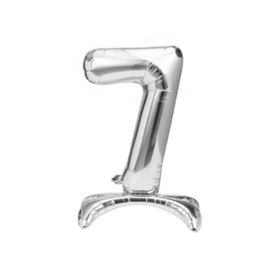 Pazarız 7 Rakamı Folyo Ayaklı Gümüş Balon