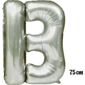 Pazarız 75 cm B Harfi Folyo Gümüş Balon