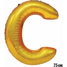 Pazarız 75 cm C Harfi Folyo Altın Balon