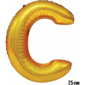 Pazarız 75 cm C Harfi Folyo Altın Balon
