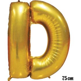 Pazarız 75 cm D Harfi Folyo Altın Balon