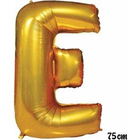 Pazarız 75 cm E Harfi Folyo Altın Balon