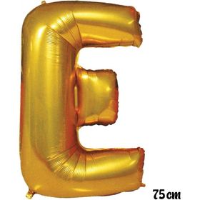Pazarız 75 cm E Harfi Folyo Altın Balon