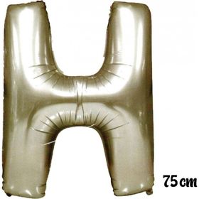 Pazarız 75 cm H Harfi Folyo Gümüş Balon