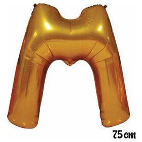 Pazarız 75 cm M Harfi Folyo Altın Balon