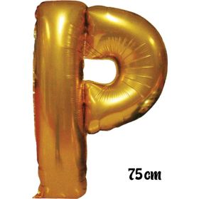 Pazarız 75 cm P Harfi Folyo Altın Balon