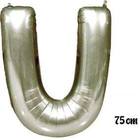 Pazarız 75 cm U Harfi Folyo Gümüş Balon