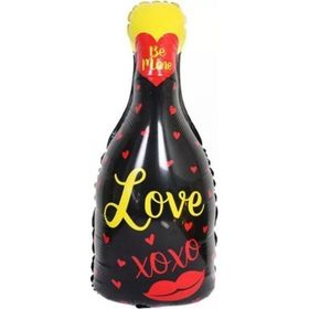 Pazarız 80x40 cm Doğum Günü Love Şişe Folyo Parti Balon
