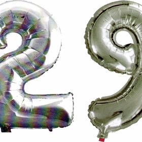 Pazarız 90 cm 29 Yaş Sayı Folyo Gümüş Balon