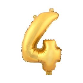 Pazarız 90 cm 4 Rakam Folyo Altın Balon
