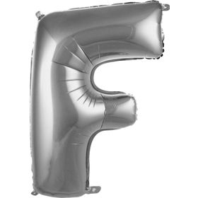 Pazarız Balon F 76 cm Gümüş 34 inç Harf Folyo Balon