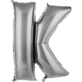 Pazarız Balon K 76 cm Gümüş 34 inç Harf Folyo Balon