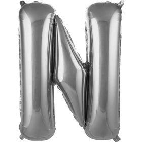 Pazarız Balon N 76 cm Gümüş 34 inç Harf Folyo Balon