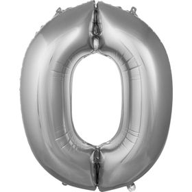 Pazarız Balon O 76 cm Gümüş 34 inç Harf Folyo Balon