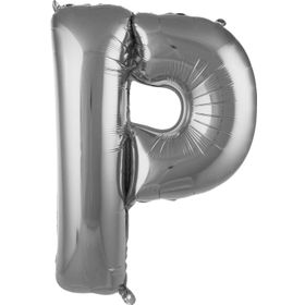 Pazarız Balon P 76 cm Gümüş 34 inç Harf Folyo Balon