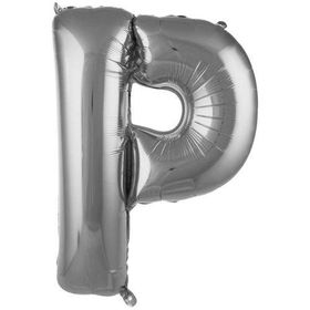 Pazarız Balon P 76 cm Gümüş 34 inç Harf Folyo Balon