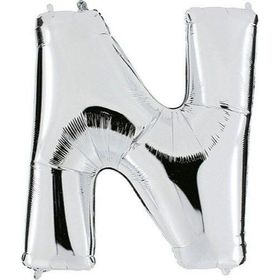 Pazarız Balon Parti N Gümüş 102 cm Harf Folyo Balon