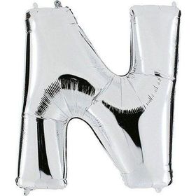 Pazarız Balon Parti N Gümüş 102 cm Harf Folyo Balon