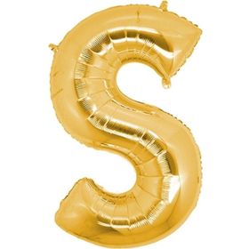Pazarız Balon Parti S Gold 102 cm Harf Folyo Balon