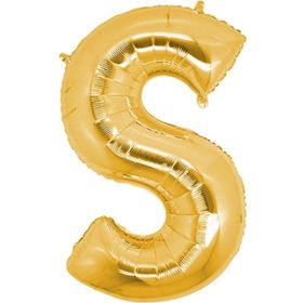 Pazarız Balon Parti S Gold 102 cm Harf Folyo Balon