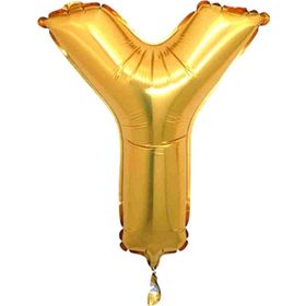 Pazarız Balon Parti Y Gold 102 cm Harf Folyo Balon