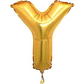 Pazarız Balon Parti Y Gold 102 cm Harf Folyo Balon