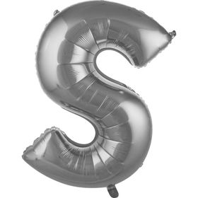 Pazarız Balon S 76 cm Gümüş 34 inç Harf Folyo Balon