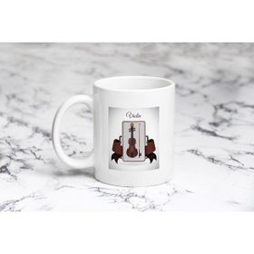 Pazarız Beyaz Violin Kupa Bardak