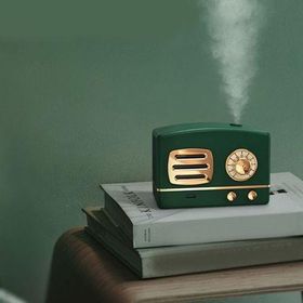 Pazarız Dekoratif Lamba Radyo 220 ml Oda Hava Nemlendirici Buhar Makinesi Koku Giderici