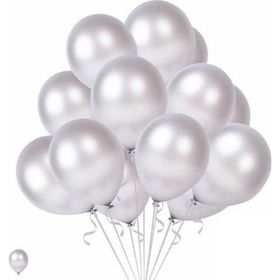Pazarız Global 20 Adet Gri Beyaz Karışık Balon