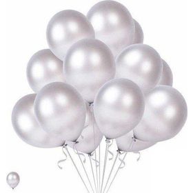 Pazarız Global 20 Adet Gri Beyaz Karışık Balon