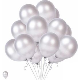 Pazarız Global 20 Adet Gri Beyaz Karışık Balon