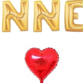 Pazarız Gold Annem Folyo Balon Seti ve Kalp Balon