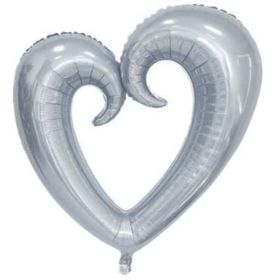 Pazarız Gümüş Kalp Balon