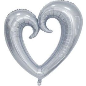 Pazarız Gümüş Kalp Balon